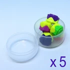 5SET=(Case+5pcs) x 5 Gonggi Korean traditional Stone  Konggi Catching Squid Game