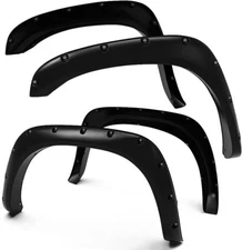 Fit For 02-08 Ram 1500 03-09 Ram 2500/3500 Pocket Rivet Style Fender Flares 4pcs