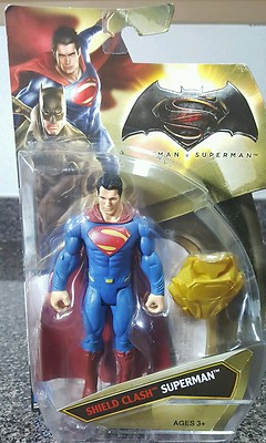 Batman v Superman DC Comics Shield Superman Action Figure Rare
