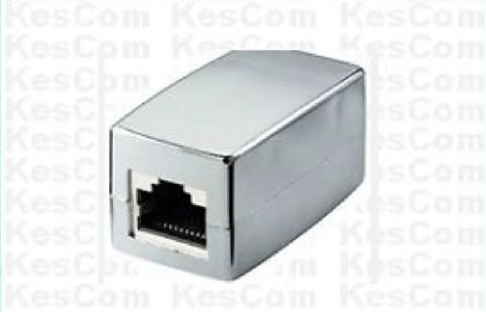 KESCOM RJ45 Verbinder Buchse / Buchse 1:1 Netzwerk Ethernet Verlängerung CAT5 KAT5