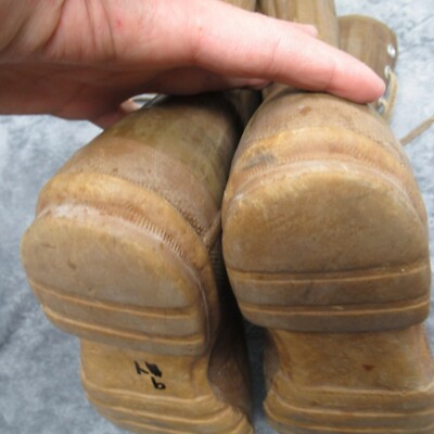Vintage 1950s Korean War Converse Duck Boots Men 8 Brown 