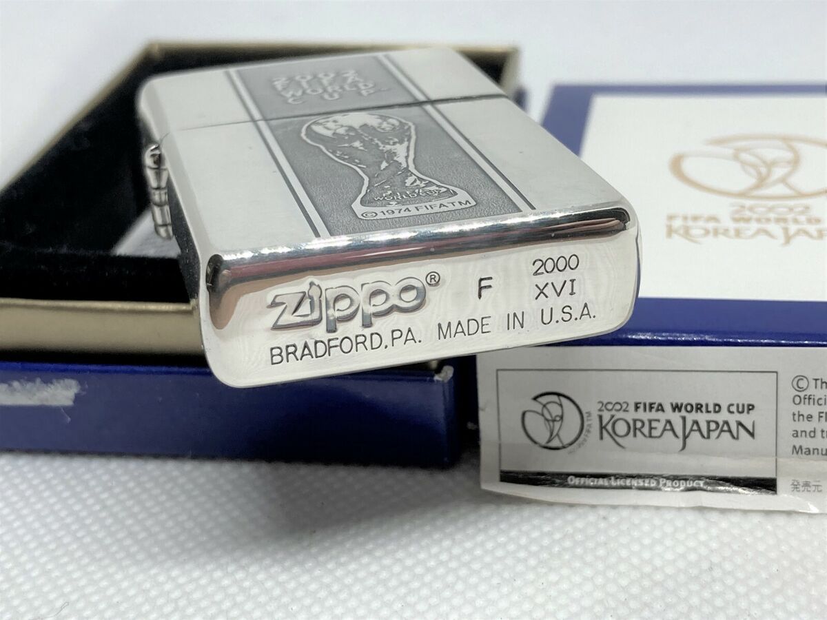 New ZIPPO 2002 FIFA World Cup Champion Teams Trophy Double-Sided Lighter w  Box