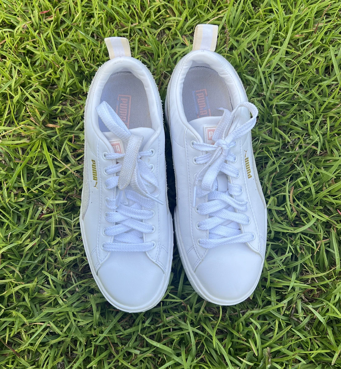PUMA Mayze White Lotus 381983 03 Sneakers Shoes Women Size 8.5