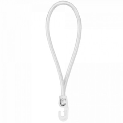 Spanngummi mit PVC Haken 0,4x25cm weiss Bradas 5532