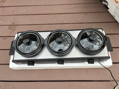 Used Kenmore triple slow cooker, 3 x 1.5 quarts, model 18892