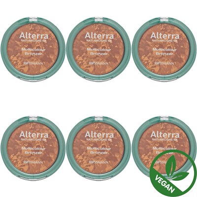 6 x 9 g | Alterra NATURKOSMETIK Multicolour Bronzer Bio-Aloe-Vera Vegan