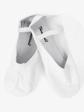 Theatricals White leather Full Sole Ballet Shoes S0232M S/M/L NIB