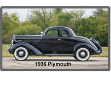 1936 Plymouth Auto Car Refrigerator Tool Box Magnet 1936 Plymouth Auto Car Refrigerator Tool Box Magnet
