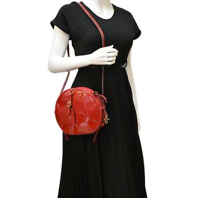 Louis Vuitton 赤 レザー バングル ルイヴィトンオンザゴー PM LV×草間彌生コラボ 43006 赤/白