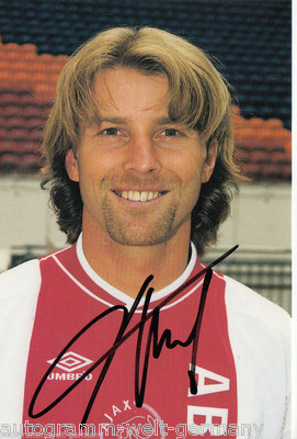 Frank Verlaat Ajax Amsterdam Postcard 90s Original Signed Excellent +A24187