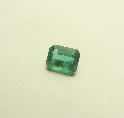 798- ct 1,34 BELLO SMERALDO OTTAGONALE NATURALE I2 mm 7,6 NOVA ERA BRASILE - Foto 8 di 11