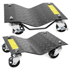 XtremepowerUS 2-Pieces Auto Dolly Car Dolly Wheel Tire 12" x 16" Skate 3,000lbs