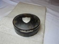 Victorian "Mother" Box Silver Patch Jewelry Trinket Pill Box c1860 Rare