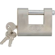 Faithfull Brass Shutter Padlock 80mm Standard