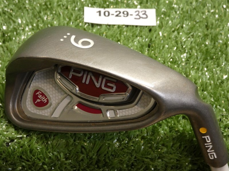 Ladies Ping Faith Yellow Dot 9 Iron Ladies Graphite Shaft Ping Grip Ladies Ping Faith Yellow Dot 9 Iron Ladies Graphite Shaft Ping Grip