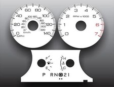 White Face Gauges For 2006-2009 Ford Crown Victoria P71 White Face Gauges For 2006-2009 Ford Crown Victoria P71