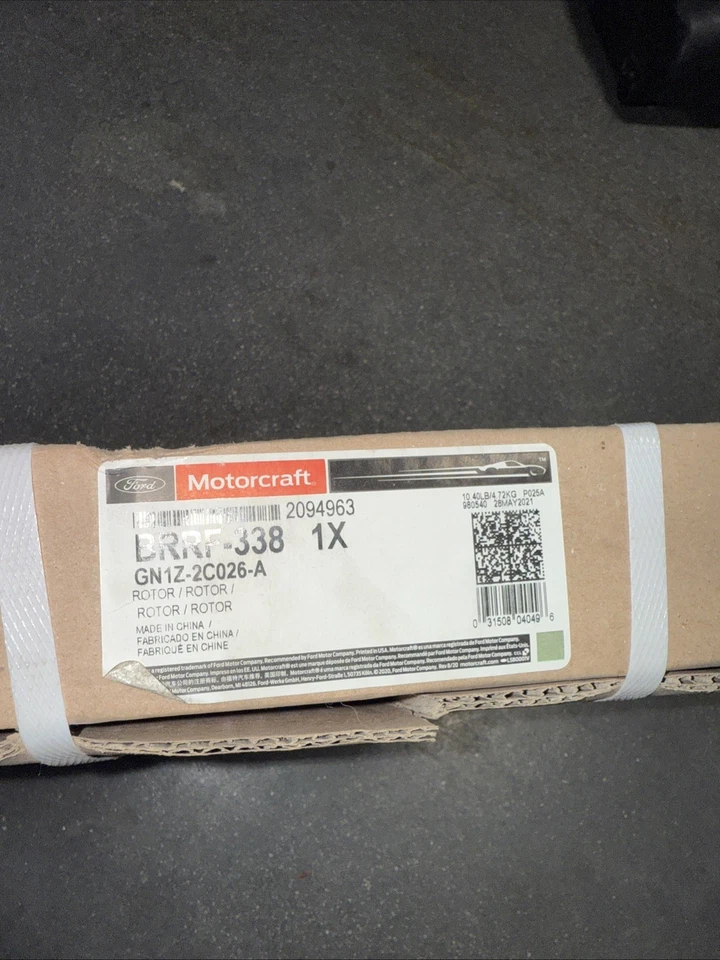 OEM Ford EcoSport 18-19 Motorcraft BRRF338 Rear Brake Rotor GN1Z2C026A Set of 2 - Image 2 of 4