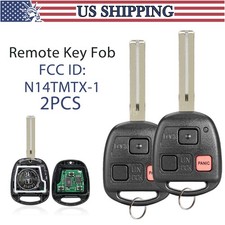 2 For 1999 2000 2001 2002 2003 Lexus Rx300 Remote Control Key Fob N14tmtx-1