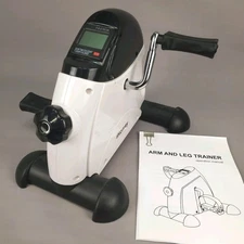 Portable Mini Exercise Bike Pedal Leg Trainer Stationary Foot Workout Fitness 