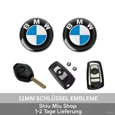 4x BMW Schlüssel Logo Emblem 11mm Epoxy Aufkleber Selbstklebend Key Sticker