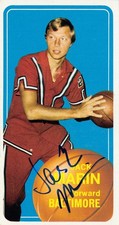 1970 Topps Signed Auto Basketball Card Jack Marin Baltimore Bullets & Duke