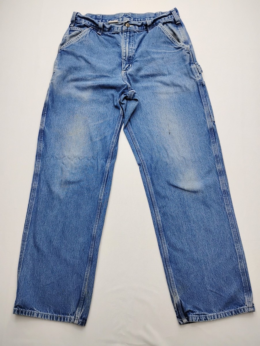 Carhartt B13 DST Loose Fit Denim Carpenter Jeans 34x32 Vintage