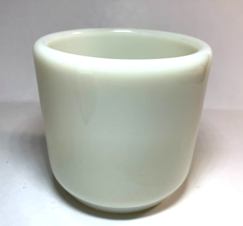 Corning milk glass hand warmer Watch Mug WWII United States NAVY Ship Mess Hall