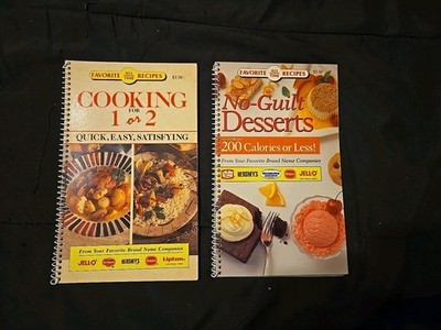 Favorite All Time Recipes Lot of 2 Vintage Spiral Cookbooks Campbells Del Monte