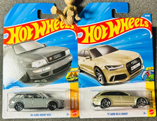 Lot of 2 - Hot Wheels 2026 - AUDI Avant - '94 RS2  '17 RS 6 - Int'L Cards