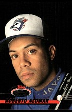 Roberto Alomar 1993 Stadium Club #142 Blue Jays MLB READ FREE SHIP AutographDen