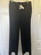 Ann Taylor Women's Lindsay Stretch Pant Size 8 Career 33 Wide Leg Black NWT