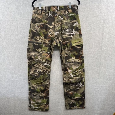 Under Armour Field Ops Cargo Pant Mens 30x32 Forest Camo Hunting Loose Fit Adult - Image 1 of 4