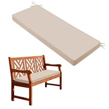 Outdoor Bench Cushions for Outdoor Furniture, 48x18 Inch, 48×18×3 Inch Beige