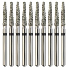 Multi-Use Dental Diamonds FG Round End Taper Burs Friction Grip 856/016SC Black