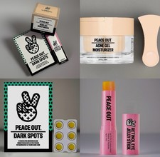 PEACE OUT Jelly Retinol Eye Stick, Brightening Dots, Acne Gel Moisturizer SET