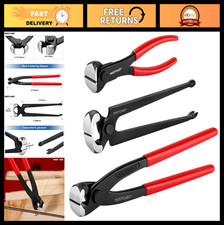 3PCS Nail Puller Set - 9" End Cutting Nippers, 7" Pliers, 8" Carpenter Pincers