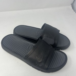 Nike Benassi Solarsoft Slides‎ Sandals Anthracite Volt 431884-070 Men\'s Size 9 Nike Benassi Solarsoft Slides Sandals Anthracite Volt 431884  main image 4