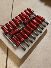 Barracuda Racing Bolts Radschrauben Radbolzen M14x1,5x28mm Rot OVP + Adapter