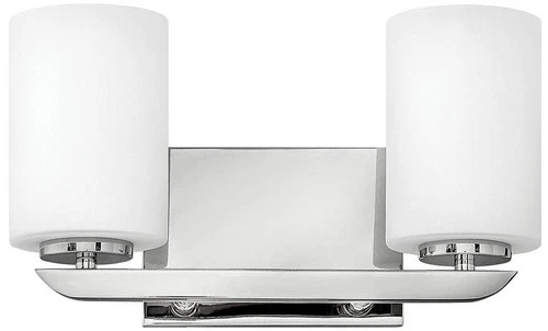 Hinkley Kyra 7 3/4"H Polished Nickel 2-Light Wall Sconce - Picture 2 of 7