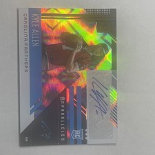 2018 Panini Unparalleled Kyle Allen Rookie Auto #287 Carolina Panthers NFL Lions