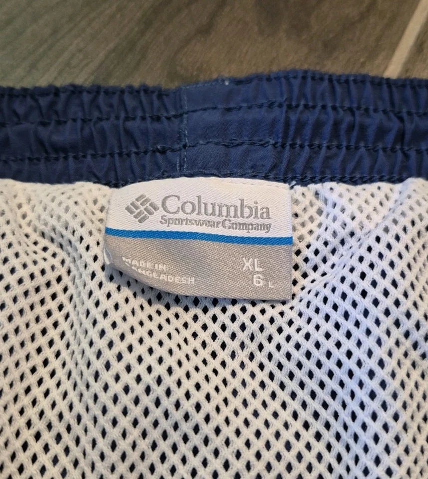 Pantalones Cortos Columbia PFG Para Hombre Talla Grande Omni-Sombra Rendimiento Pesca Azul Foto 3 de 4