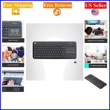 K400 Plus Wireless Touch TV Keyboard with Touchpad for PC/Android/Chrome