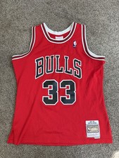 Mitchell and Ness Scottie Pippen Red Chicago ...