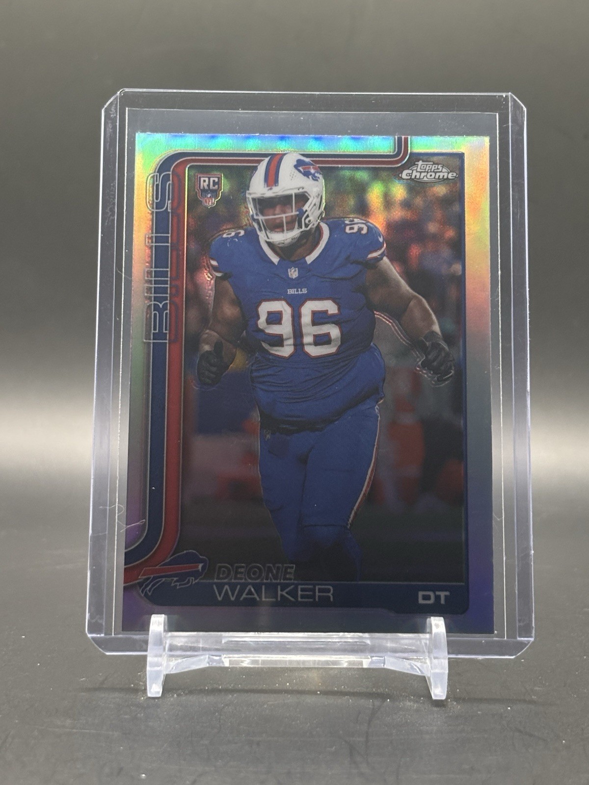 Deone Walker 2025 Topps Chrome Silver Refractor Rookie RC #360 Buffalo Bills