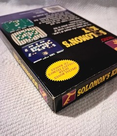 Solomon's Key Complete Nintendo Nes Game CIB Poster Very Good Condition 