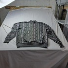 Baron's Mens Vintage Chunky Knit Pattern Pullover Sweater Size XL Tagged — photo 1