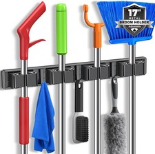 Broom Holder Wall Mount, Mop and Broom Hanger Wall Mount for Organizing and Stor