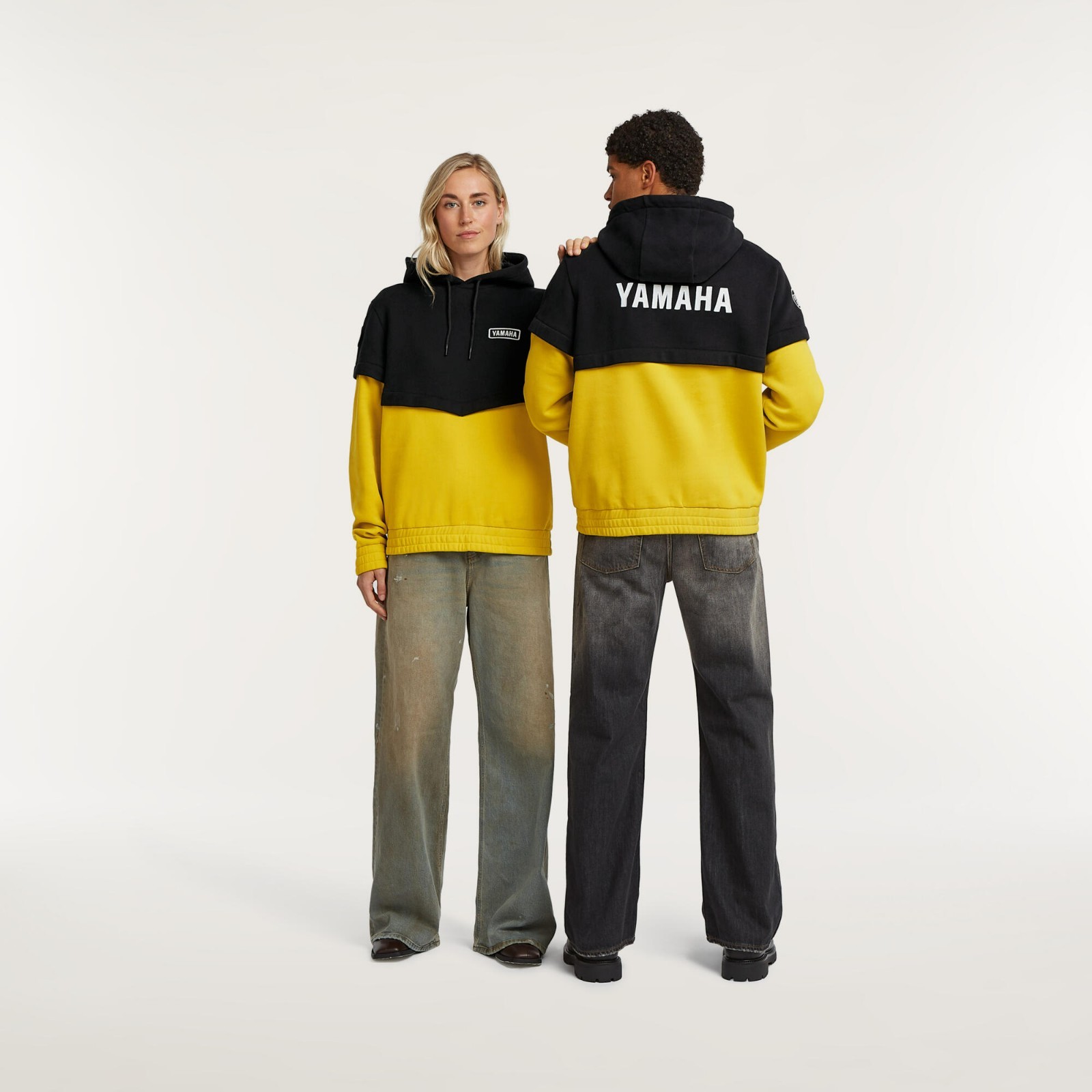 YAMAHA Sudadera Con Capucha Sport Heritage Unisex GIALLO/NERO LT