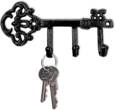Antique Style Key Wall Holder with Hooks