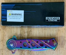 6” DEFENDER XTREME Folding Knife ~Open Assist~Self Defence & Security